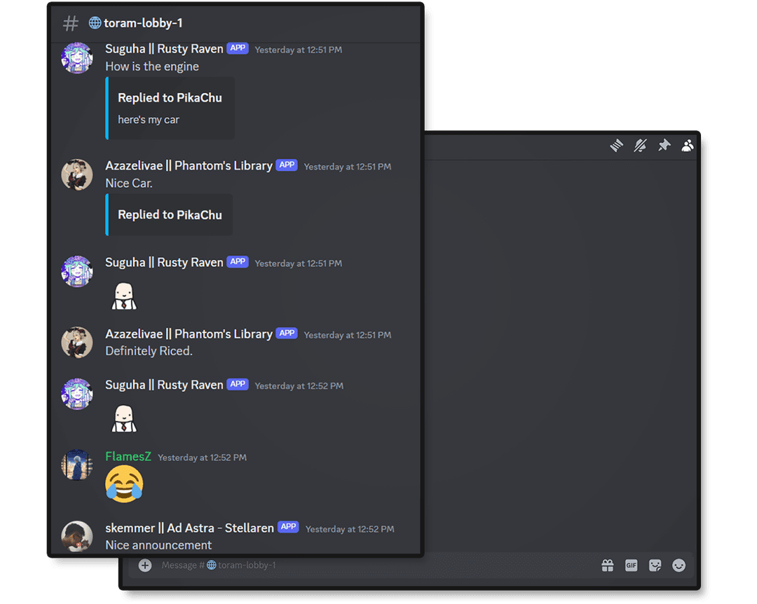cross-server-chatting